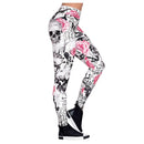 Womens Skull Print Leggings - millennial-fashion-hub