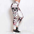 Womens Skull Print Leggings - millennial-fashion-hub
