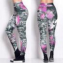 Womens Skull Print Leggings - millennial-fashion-hub