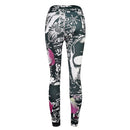 Womens Skull Print Leggings - millennial-fashion-hub