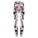Womens Skull Print Leggings - millennial-fashion-hub