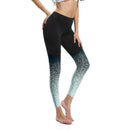 Womens Gradient Color Split Leggings - millennial-fashion-hub