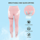 Womens Gradient Color Double Stripe Leggings - millennial-fashion-hub