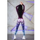 Womens Seamless Print Multi Color Leggings - millennial-fashion-hub