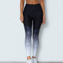 Womens Gradient Color Split Leggings - millennial-fashion-hub