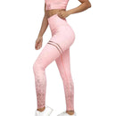 Womens Gradient Color Double Stripe Leggings - millennial-fashion-hub