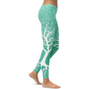 Womens Double Tree Print Leggings - millennial-fashion-hub