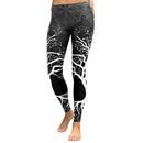 Womens Double Tree Print Leggings - millennial-fashion-hub