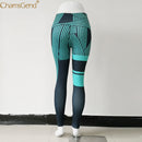Womens Tone Pattern High Waist Leggings - millennial-fashion-hub