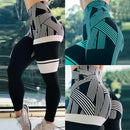 Womens Tone Pattern High Waist Leggings - millennial-fashion-hub