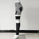 Womens Tone Pattern High Waist Leggings - millennial-fashion-hub