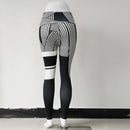 Womens Tone Pattern High Waist Leggings - millennial-fashion-hub