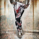 Womens Gothic Print Leggings - millennial-fashion-hub