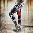 Womens Gothic Print Leggings - millennial-fashion-hub