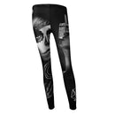 Womens Gothic Print Leggings - millennial-fashion-hub