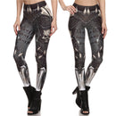 Womens Steampunk Print Leggings - millennial-fashion-hub