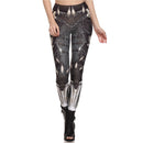 Womens Steampunk Print Leggings - millennial-fashion-hub