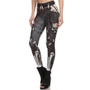 Womens Steampunk Print Leggings - millennial-fashion-hub