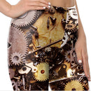 Womens Steampunk Print Leggings - millennial-fashion-hub